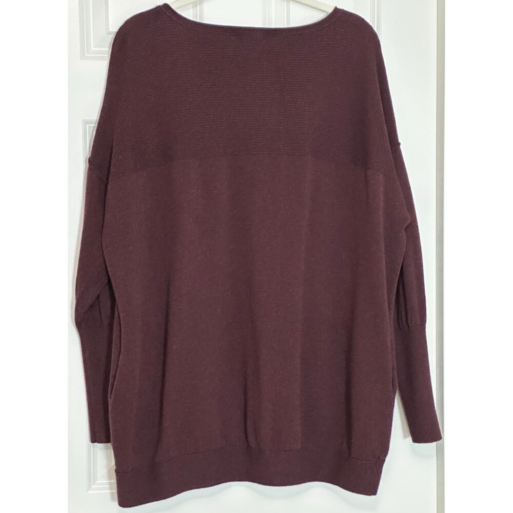 Victoria’s Secret Cashmere Blend Oversized Sweater XL Burgundy Y2K Cozy Soft - Picture 2 of 8